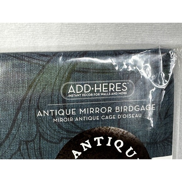 NEW Add-Heres Adhesive Reflections Antique Mirror Wall Decals/Stickers- Birdcage - Picture 4 of 7